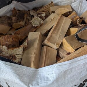 Kiln dried hardwood logs in a Bulk Bag