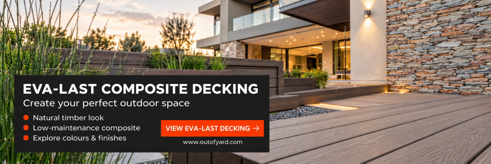 View Eva-Last composite decking at Out of Yard